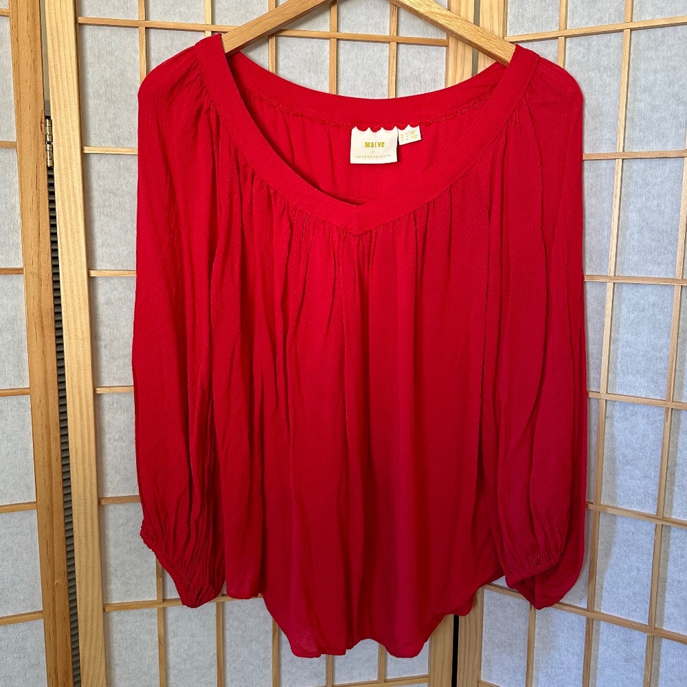 Super soft, flattering blouse by Maeve